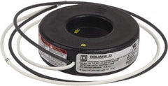 Square D - 100 Amp AC Input, 5 Amp AC Output, Panel Meter Current Transformer - Flying Lead Terminal, For Use with Ammeter, Solid State Transducer - Americas Industrial Supply