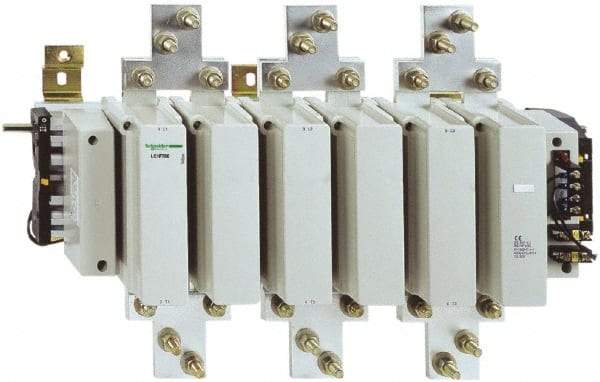 Schneider Electric - 3 Pole, 1600 Amp at 440 VAC and 780 Amp at 440 VAC, Nonreversible IEC Contactor - Bureau Veritas, CSA, DNV, EN/IEC 60947-1, EN/IEC 60947-4-1, GL, JEM 1038, LROS, RINA, RMRoS, RoHS Compliant, UL Listed - Americas Industrial Supply