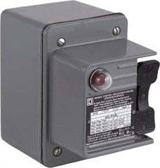 Square D - 1 Pole, 16 Amp, NEMA, Enclosed Toggle Manual Motor Starter - 1 hp at 115 VAC, 1 hp at 230 VAC, 1 hp at 277 VAC, CE, CSA, NEMA 4 & UL Listed - Americas Industrial Supply