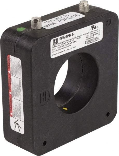 Square D - 600 Amp AC Input, 5 Amp AC Output, Panel Meter Donut Current Transformer - Screw Terminal - Americas Industrial Supply