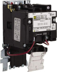 Square D - 110 Coil VAC at 50 Hz, 120 Coil VAC at 60 Hz, 18 Amp, Nonreversible Open Enclosure NEMA Motor Starter - 1 hp at 1 Phase - Americas Industrial Supply