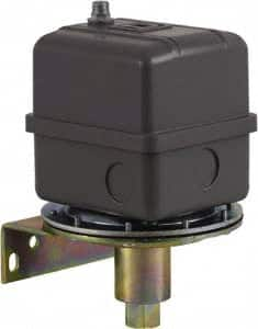 Square D - 1 NEMA Rated, DPST, 3 inHg to 8 inHg, Vacuum Switch Pressure and Level Switch - Adjustable Pressure, 480 VAC, Screw Terminal - Americas Industrial Supply