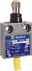 Square D - SPDT, NC/NO, 240 VAC, Prewired Terminal, Roller Plunger Actuator, General Purpose Limit Switch - 1, 2, 4, 6, 6P NEMA Rating, IP67 IPR Rating, 80 Ounce Operating Force - Americas Industrial Supply