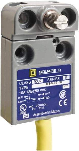 Square D - SPDT, NC/NO, 240 VAC, Prewired Terminal, Rotary Head Actuator, General Purpose Limit Switch - 1, 2, 4, 6, 6P NEMA Rating, IP67 IPR Rating - Americas Industrial Supply