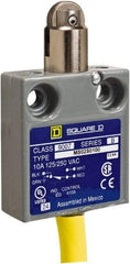 Square D - SPDT, NC/NO, 240 VAC, Prewired Terminal, Roller Plunger Actuator, General Purpose Limit Switch - 1 NEMA Rating, IP20 IPR Rating, 18 Ounce Operating Force - Americas Industrial Supply