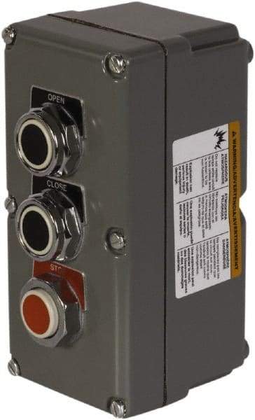 Schneider Electric - 1.18 Inch Mount Hole, Extended Straight, Pushbutton Switch - Weatherproof, Dust and Oil Resistant - Americas Industrial Supply