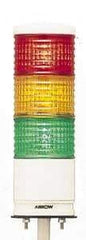 Schneider Electric - LED Lamp, Green, Orange, Red, Flashing and Steady, Preassembled Stackable Tower Light Module Unit - 24 VDC, 300 Milliamp, IP54 Ingress Rating, Base Mount - Americas Industrial Supply