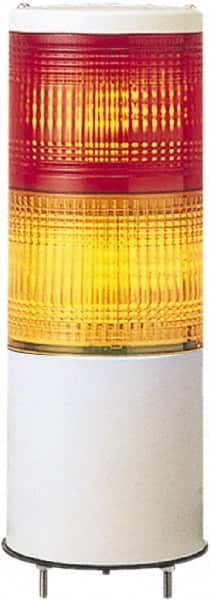 Schneider Electric - LED Lamp, Orange, Red, Steady, Preassembled Stackable Tower Light Module Unit - 24 VAC/VDC, 50 Milliamp, IP54 Ingress Rating, Base Mount - Americas Industrial Supply