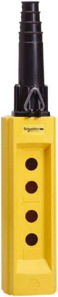 Square D - 4 Hole, Glass Reinforced Polyester Pushbutton Switch Enclosure - Americas Industrial Supply