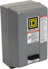 Square D - 110 Coil VAC at 50 Hz, 120 Coil VAC at 60 Hz, 27 Amp, NEMA Size 1, Nonreversible Enclosed Enclosure NEMA Motor Starter - 10 hp at 1 Phase, 1 Enclosure Rating - Americas Industrial Supply