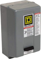 Square D - 110 Coil VAC at 50 Hz, 120 Coil VAC at 60 Hz, 9 Amp, Nonreversible Enclosed Enclosure NEMA Motor Starter - 1 hp at 1 Phase, 1 Enclosure Rating - Americas Industrial Supply