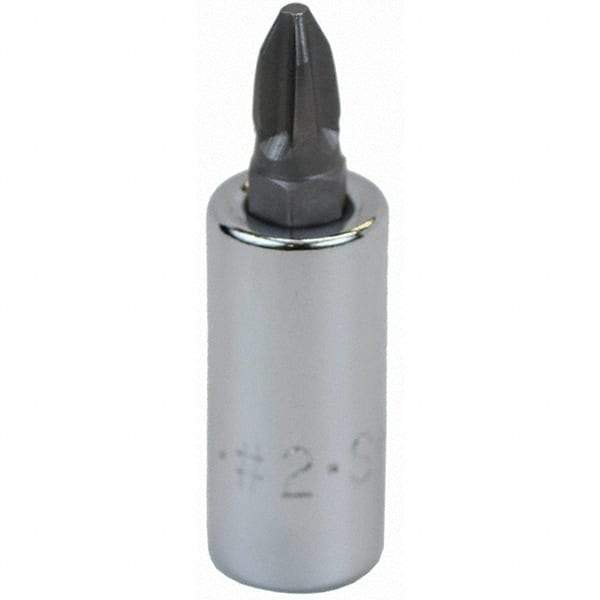 SK - Screwdriver & Drag Link Sockets - 3/8"DR #2 CHRM PHILLIPS SCRDRVR SCKT BIT - Americas Industrial Supply