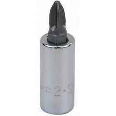 SK - Screwdriver & Drag Link Sockets - 3/8"DR #2 CHRM PHILLIPS SCRDRVR SCKT BIT - Americas Industrial Supply