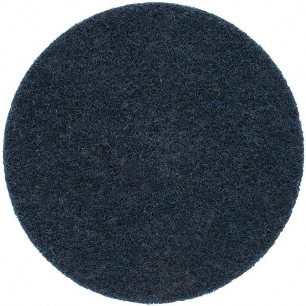 Merit Abrasives - 4" Disc Diam, 150 Grit, Aluminum Oxide Quick Change Disc - Type R Attaching System, Nonwoven, Blue, Very Fine Grade, 15,000 RPM - Americas Industrial Supply