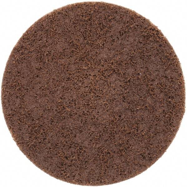 Norton - 4" Disc Diam, 80 Grit, Aluminum Oxide Quick Change Disc - Type S Attaching System, Nonwoven, Brown, Coarse Grade, 15,000 RPM - Americas Industrial Supply