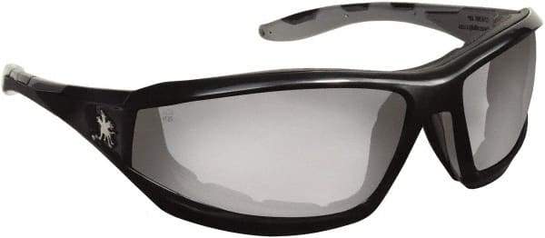 MCR Safety - Indoor/Outdoor Mirror Lenses, Framed Safety Glasses - Anti-Fog, Scratch Resistant, Polycarbonate Frame, Size Universal, Wrap Around - Americas Industrial Supply