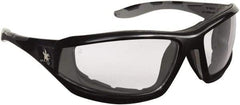 MCR Safety - Clear Lenses, Framed Safety Glasses - Anti-Fog, Scratch Resistant, Polycarbonate Frame, Size Universal, Wrap Around - Americas Industrial Supply