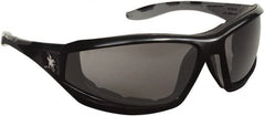 MCR Safety - Gray Lenses, Framed Safety Glasses - Anti-Fog, Scratch Resistant, Polycarbonate Frame, Size Universal, Wrap Around - Americas Industrial Supply