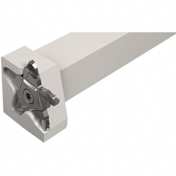 Iscar - External Thread, 0.197" Max Depth of Cut, 2.39mm Min Groove Width, 135mm OAL, Right Hand Indexable Grooving Cutoff Toolholder - 25mm Shank Height x 25mm Shank Width, PENTA 34F Insert Style, PCHPRS Toolholder Style, Series PentaCut - Americas Industrial Supply