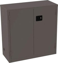 Jamco - 3 Shelf Security Storage Cabinet - Steel, 18" Wide x 43" Deep x 44" High, Gray - Americas Industrial Supply