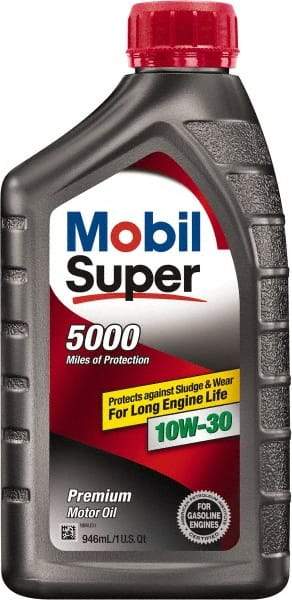 Mobil - 1 Quart Conventional Oil - Grade 10W-30 - Americas Industrial Supply