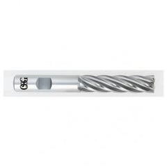 1-1/8 Dia. x 6-1/2 Overall Length 6-Flute Square End HSS-CO SE End Mill-Round Shank-Non-Center Cutting-Uncoated - Americas Industrial Supply