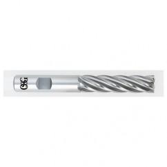 2 Dia. x 7-3/4 Overall Length 6-Flute Square End HSS-CO SE End Mill-Round Shank-Non-Center Cutting-Uncoated - Americas Industrial Supply