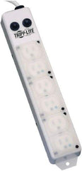 Tripp-Lite - 6 Outlets, 120 VAC15 Amps, 15' Cord, Power Outlet Strip - Keyhole, Tab Mount, 5-15 NEMA Configuration, 13-3/4" Strip - Americas Industrial Supply