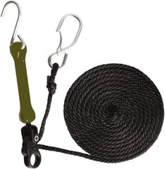 The Perfect Bungee - Light Duty Tie Down with Triangulated Galvanized S Hook - 144" OAL, Camo Green - Americas Industrial Supply