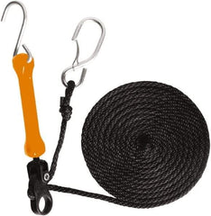 The Perfect Bungee - Light Duty Tie Down with Triangulated Galvanized S Hook - 144" OAL, Safety Orange - Americas Industrial Supply