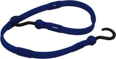 The Perfect Bungee - Adjustable Bungee Strap with Molded Nylon Hook End - 36" OAL, Blue - Americas Industrial Supply