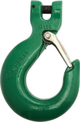 Campbell - 3/4" Chain Diam, 100 Chain Grade Clevis Hook - 35,300 Lb Capacity, 55/64" ID, 55/64" Pin Diam, 2-23/64" Hook Throat - Americas Industrial Supply