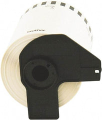 Brother - 5.2" Wide x 100" Long, White Paper Label Tape - For Charts - Americas Industrial Supply