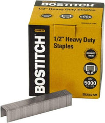 Stanley Bostitch - 1/2" Leg Length, Steel Heavy Duty Stapler Staples - 120 Sheet Capacity, For Use with Bostitchs 00540, B310HDS & 03201 & Most Heavy-Duty Staplers - Americas Industrial Supply