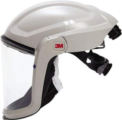 3M - Size Standard, PAPR Compatible Face Shield with Face Shield - Polyethylene, Gray, Adjustable Ratchet, Compatible with 3M Versaflo - Americas Industrial Supply