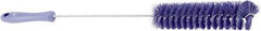 Vikan - 1-1/2" Diam Polyester Tube Brush - 19.9" OAL, 7.9" Head Length, Stainless Steel Handle - Americas Industrial Supply