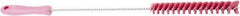 Vikan - 0.9" Diam Polyester Tube Brush - 19.9" OAL, 7.9" Head Length, Stainless Steel Handle - Americas Industrial Supply