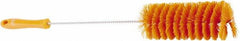 Vikan - 2.4" Diam Polyester Tube Brush - 19.4" OAL, 7.9" Head Length, Stainless Steel Handle - Americas Industrial Supply