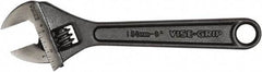 Irwin - 1" Jaw Capacity, 6" Standard Adjustable Wrench - Chrome Vanadium Steel, Black Finish - Americas Industrial Supply