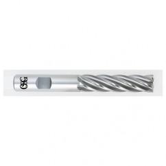 7/8 Dia. x 5-3/4 Overall Length 4-Flute Square End HSS-CO SE End Mill-Round Shank-Center Cutting-TiCN - Americas Industrial Supply