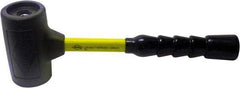 NUPLA - 64 oz Head 2-1/2" Face Diam Composite Dead Blow Hammer without Faces - 15" OAL, Fiberglass Handle with Grip - Americas Industrial Supply