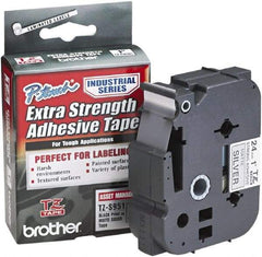 Brother - 1" Wide, Silver Tape Cassette - For Label Maker - Americas Industrial Supply