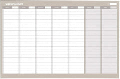 MasterVision - 24" High x 36" Wide Magnetic Dry Erase Calendar - Steel - Americas Industrial Supply