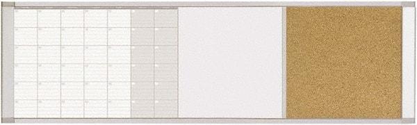 MasterVision - 18" High x 48" Wide Combination, Bulletin/Magnetic Dry Erase - Steel - Americas Industrial Supply