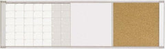 MasterVision - 18" High x 48" Wide Combination, Bulletin/Magnetic Dry Erase - Steel - Americas Industrial Supply