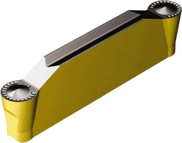 Sandvik Coromant - G2N123x2 RM 4mm Cutting Width Carbide Grooving Insert - 18.1mm Max Depth of Cut, Neutral, 2mm Corner Radius, TiCN/Al2O3/TiN Finish - Americas Industrial Supply