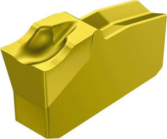 Sandvik Coromant - R151.230 5E 235 Grade, 0.1181" Cutting Width, Carbide Cutoff Insert - 5° Right Hand Lead Angle, 0.0079" Cnr Rad, TiCN/TiN Coated - Americas Industrial Supply