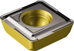 Sandvik Coromant - 880090612 GT Grade 4334 Carbide Indexable Drill Insert - TiCN/Al2O3/TiN Finish, Square, 18.6mm Inscribed Circle - Americas Industrial Supply