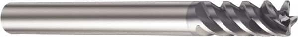 Sandvik Coromant - 8mm, 19mm LOC, 8mm Shank Diam, 80mm OAL, 4 Flute, Solid Carbide Square End Mill - Single End, TiAlN Finish, Spiral Flute, 50° Helix, Centercutting, Right Hand Cut, Right Hand Flute, Series CoroMill Plura - Americas Industrial Supply