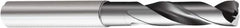 Sandvik Coromant - #12 150° Spiral Flute Solid Carbide Screw Machine Drill Bit - Multilayer TiAlN Finish, Right Hand Cut, 1.1024" Flute Length, 2.5984" OAL, Standard Point, Straight Shank, Through Coolant - Americas Industrial Supply